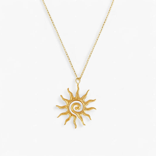 Colar Sol em Espiral
