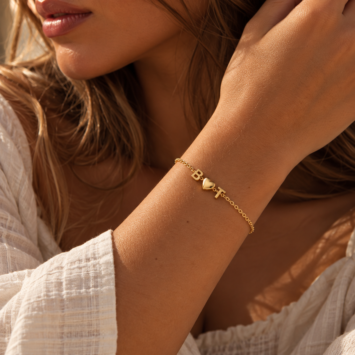 Pulseira Corrente de Letras
