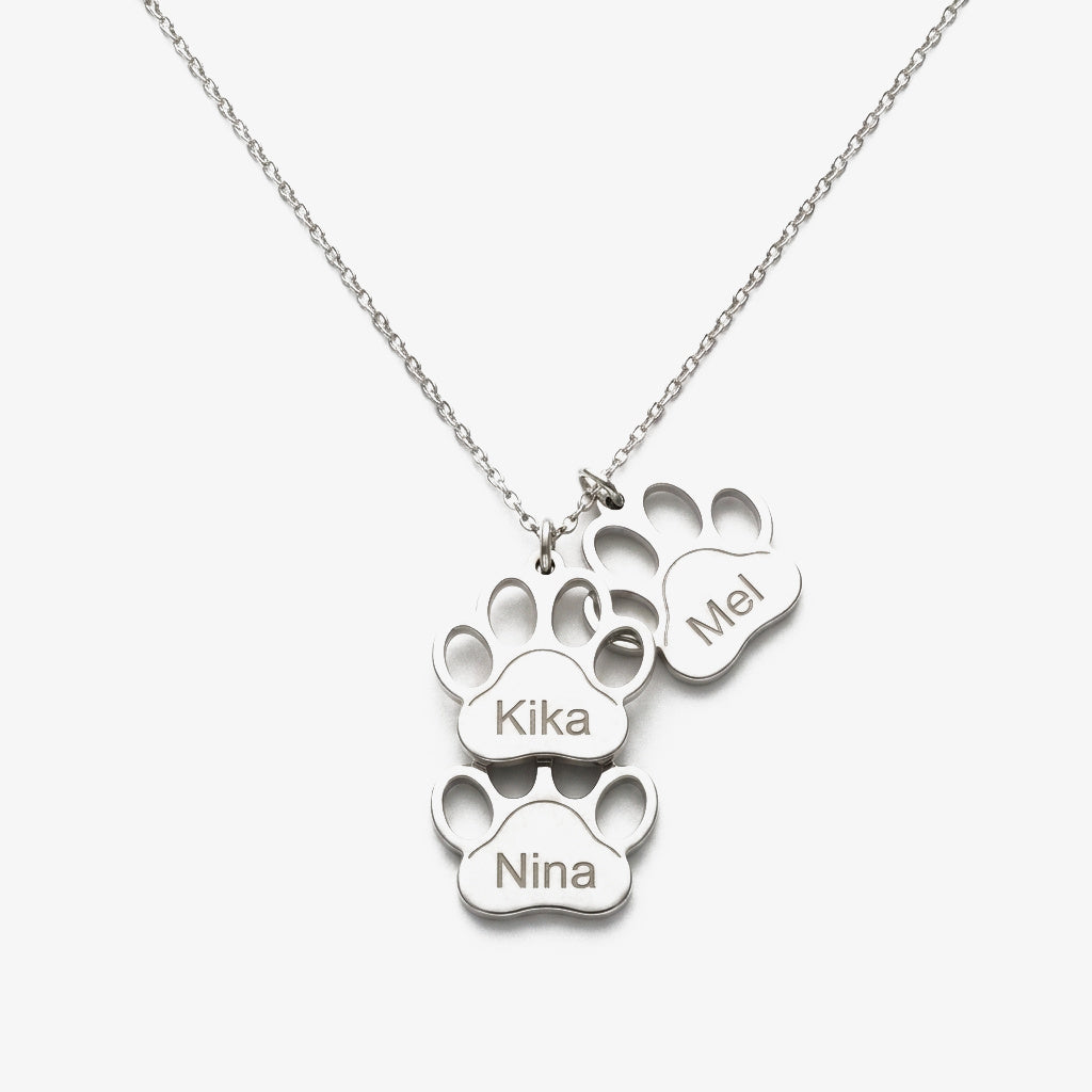 Colar Pegadas do Meu Animal