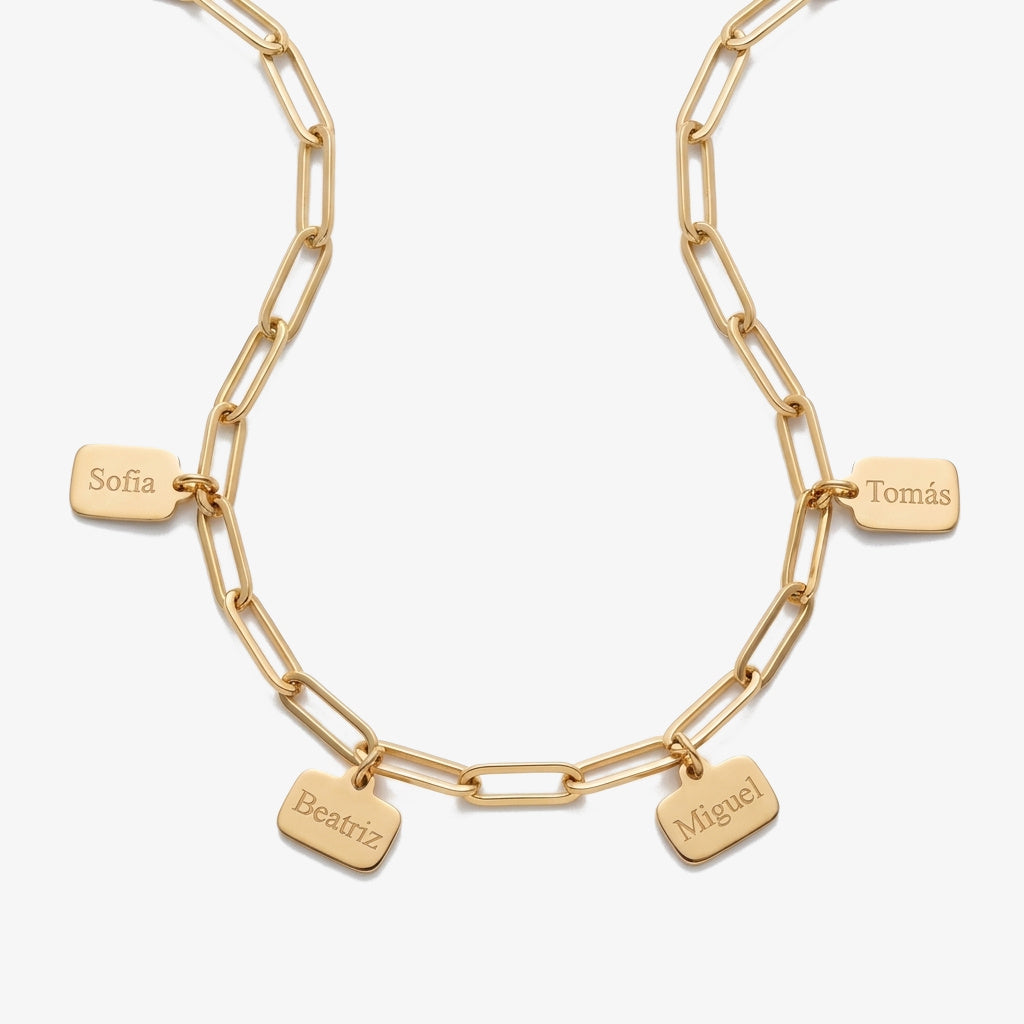 Pulseira Placas Pendentes