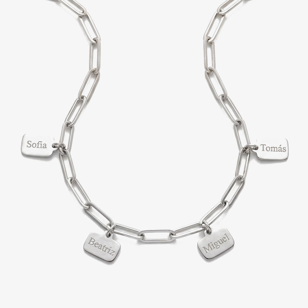 Pulseira Placas Pendentes