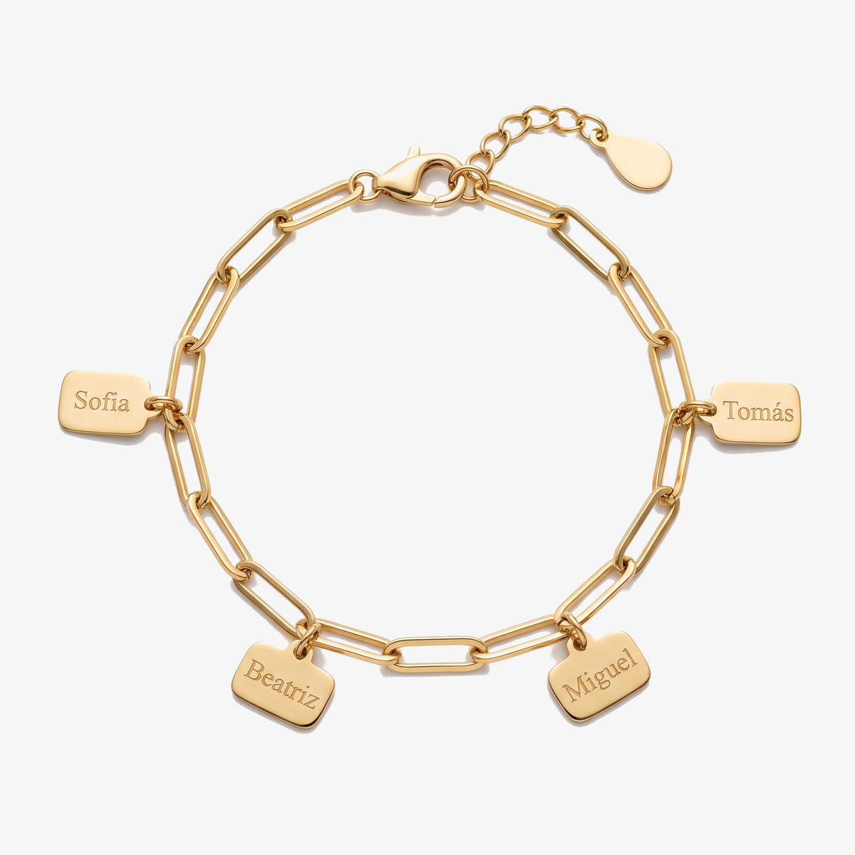 Pulseira Placas Pendentes