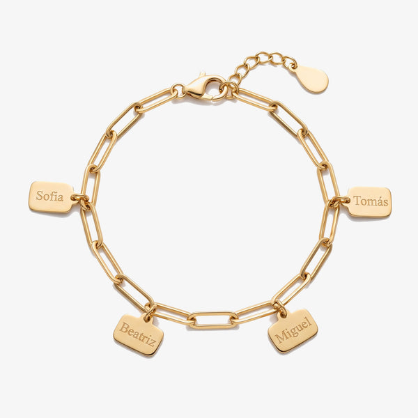 Pulseira Placas Pendentes