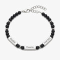 Pulseira Preto Mate com Nomes