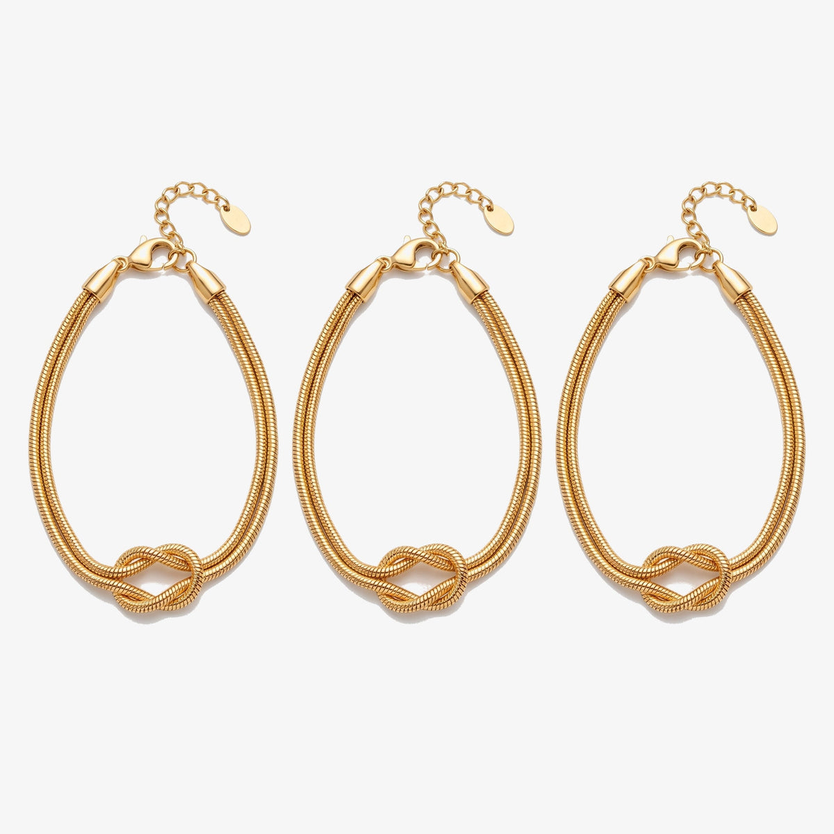 Trio de Pulseiras Nó
